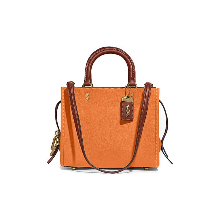 COACH Rogue Cow Leather Handbag Shoulder Bag Crossbody Bag Medium Size Women's Multicolor-0