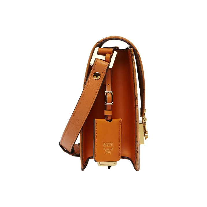 MCM Patricia Visetos Cow Leather Messenger Bag, Crossbody Bag, Shoulder Bag Regular Women's-2