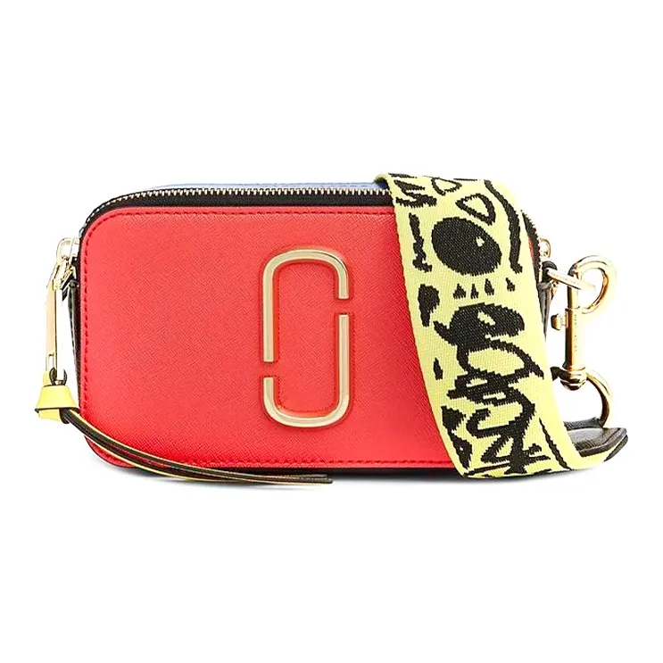 MARC JACOBS The MARC JACOBS The Snapshot With MARC JACOBS Signature Strap Poppy Red Multi-0