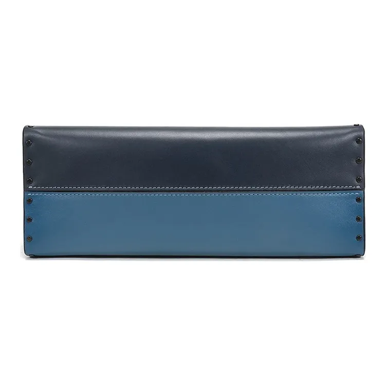COACH Parker Cow Leather Handbag Shoulder Bag Crossbody Bag Women's Indigo & Monogram Brown-5