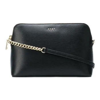 DKNY Cow Leather Shoulder Bag Women's Black