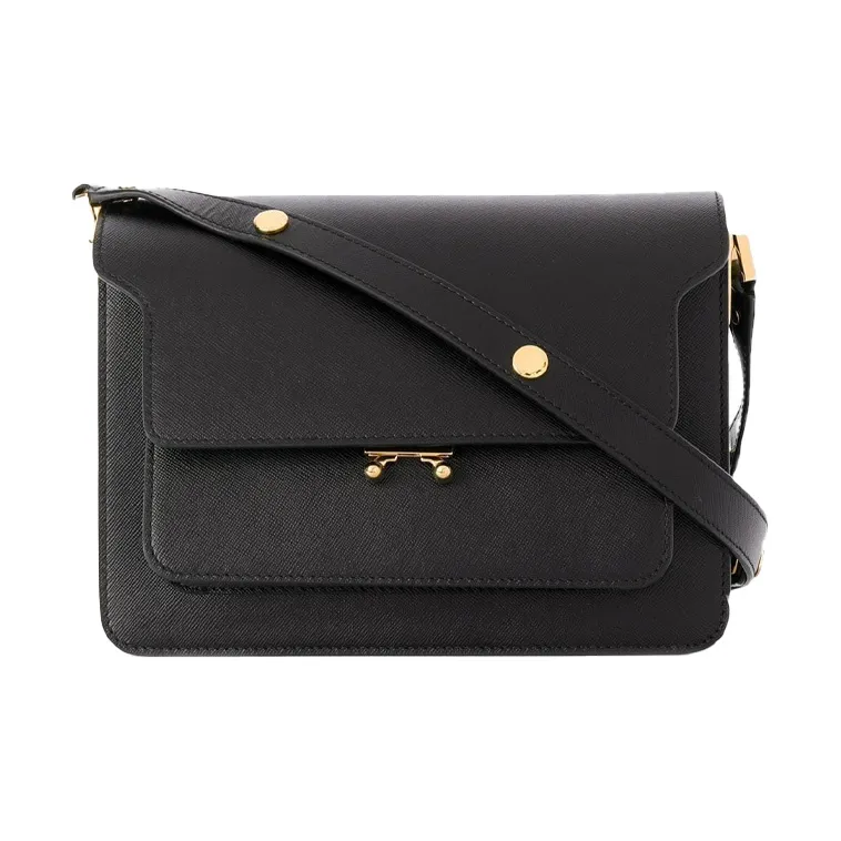 MARNI Trunk Foldover Medium Shoulder Bag-0