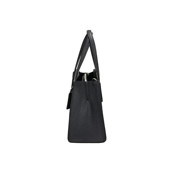 COACH Charlie Leather Shoulder Bag, Crossbody Bag, Handbag Tubas Women's Black-3