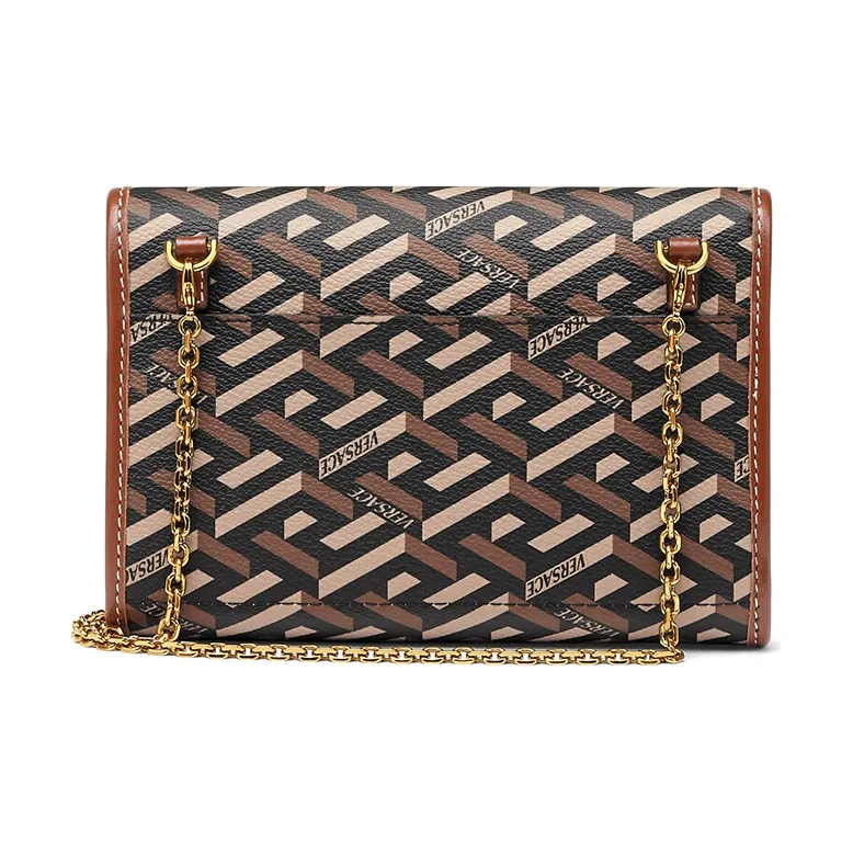 FANSIZHE VERSACE Cow Leather Crossbody Bag Men's Brown-1