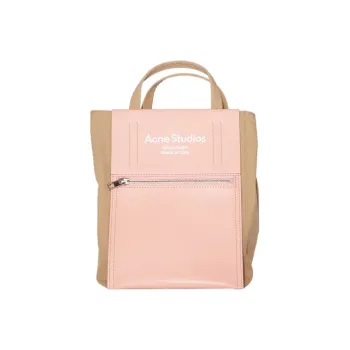 Acne Studios Cow Leather Paper Bag Tote Bag Shopping Bag Handbag Crossbody Bag Mini Women's Brown/Pink