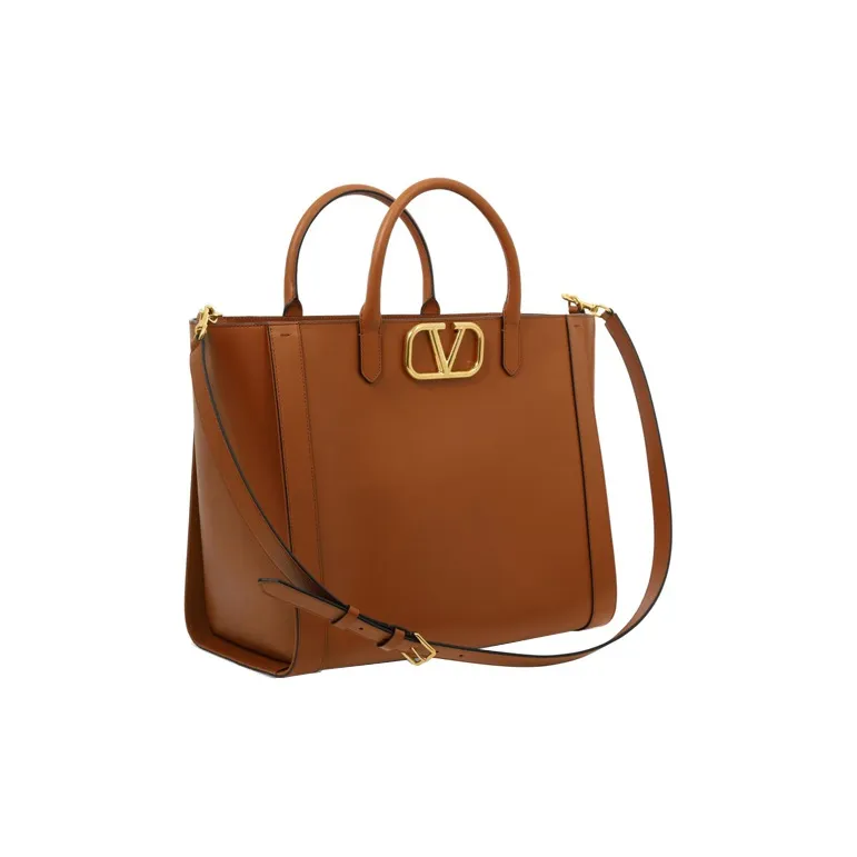Valentino Leather Handbag Regular Women's Brown-1