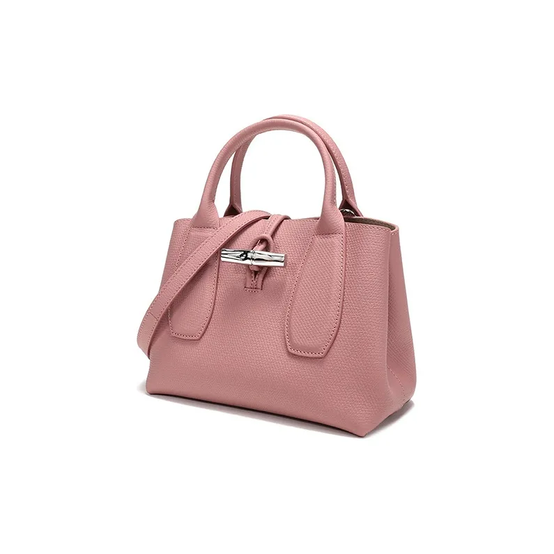 LONGCHAMP Cow Leather One Shoulder Handbag Trumpets Women's Antique Pink-1