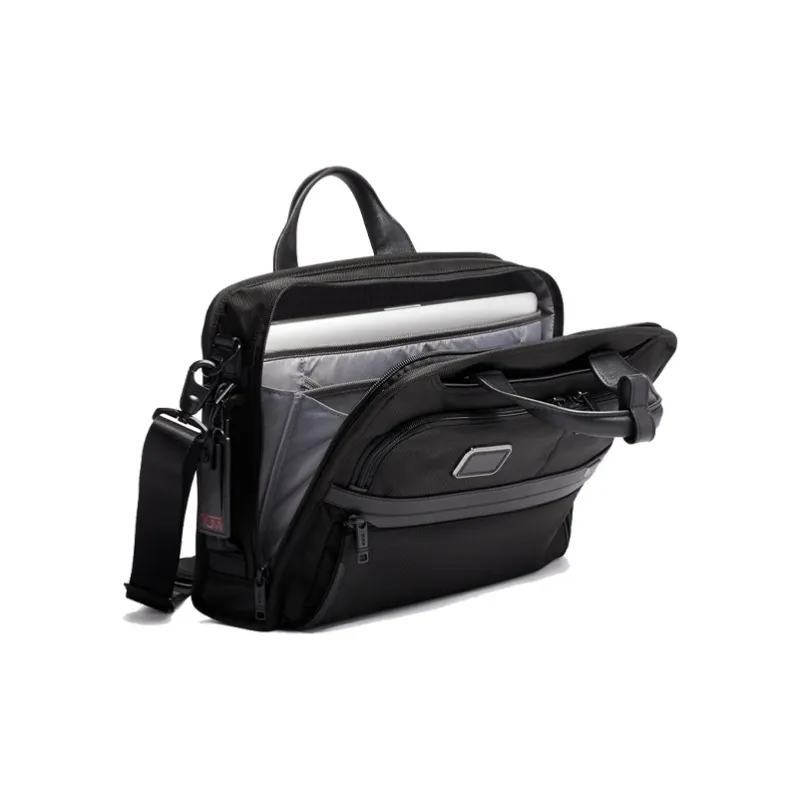 TUMI Alpha 3 Bulletproof Nylon Briefcases Men's Black-4