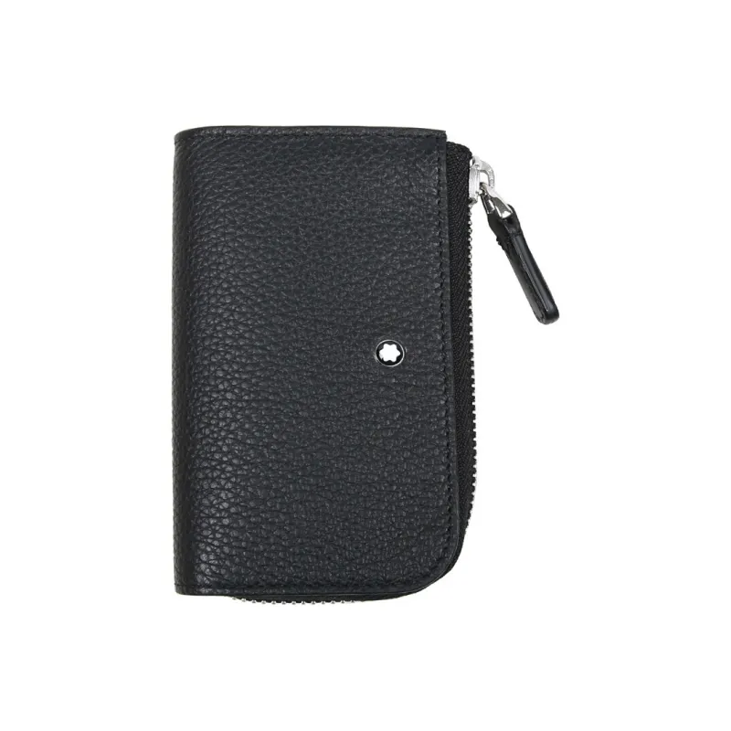 MONTBLANC Meisterstuck Cow Leather Clutch Key Pouch Men's Black-0