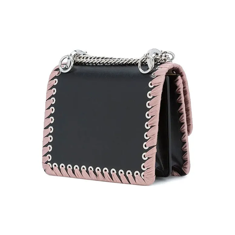 FENDI Kan I Leather Crossbody Bag, Shoulder Bag Small Size Women's-2