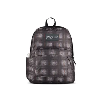 JanSport Polyester Backpack Regular Unisex 7X3 Black Plaid