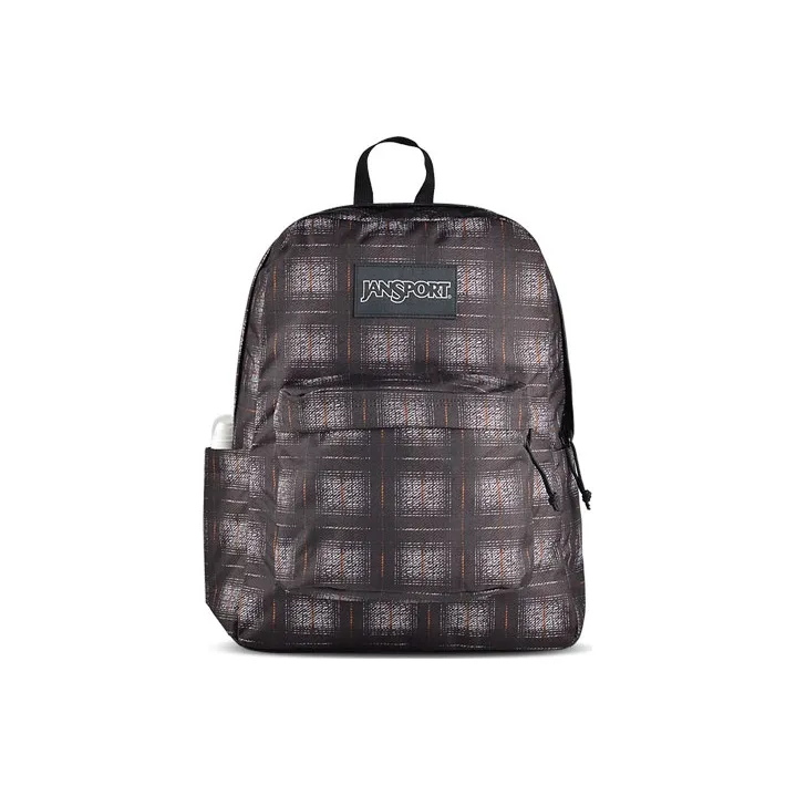 JanSport Polyester Backpack Regular Unisex 7X3 Black Plaid-0