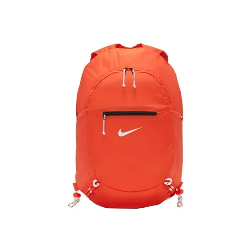 Nike Polyester Backpack Double-Shoulder Backpack Regular Unisex Orange
