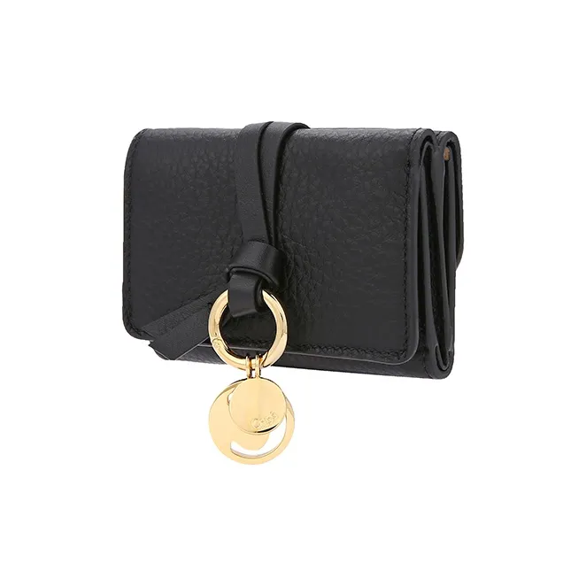 Chloe Chloé Bags Grained Calfskin Coin Purse Women's Black-1