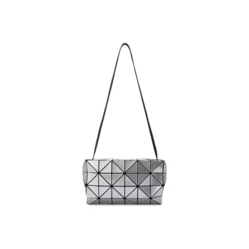ISSEY MIYAKE Carton PVC Pillow Bag Box Bag Shoulder Bag Handbag Shoulder Bag Unisex Silver