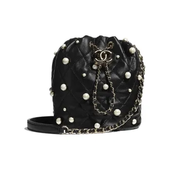CHANEL Drawstring Shoulder Bags