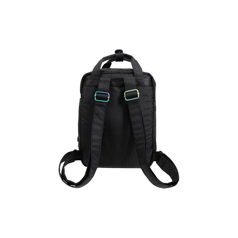 Doughnut Nylon Fabric Handbag, Laptop Bag, Backpack Regular Unisex Cool Black-2