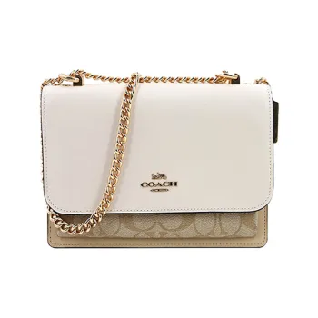 COACH Klare PVC Trunk Bag, Shoulder Bag, Crossbody Bag Trumpets Women's White