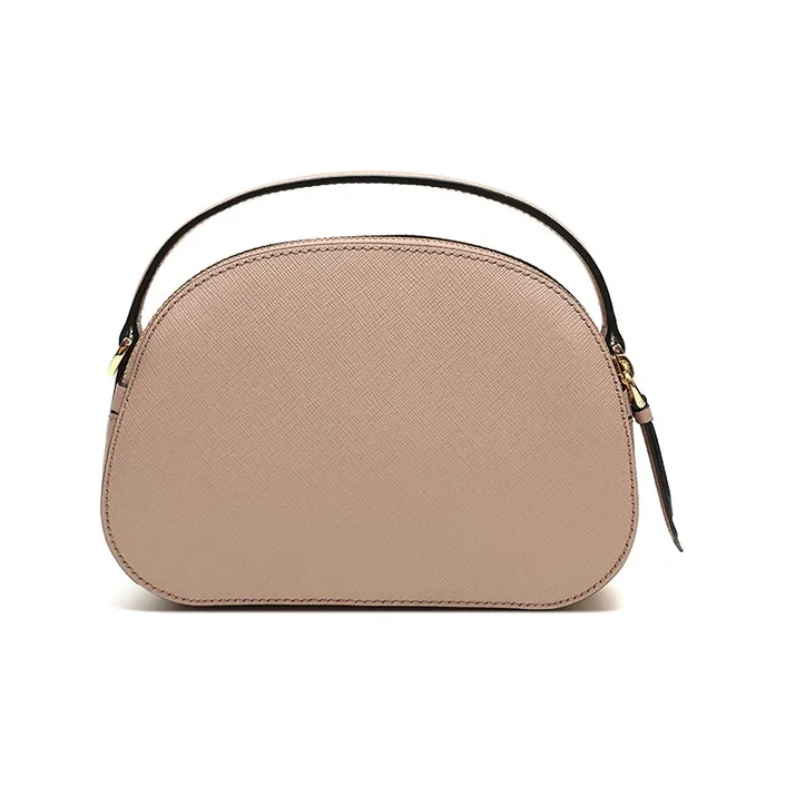 PRADA Cow Leather Crossbody One Shoulder Handbags Women's Nude-3