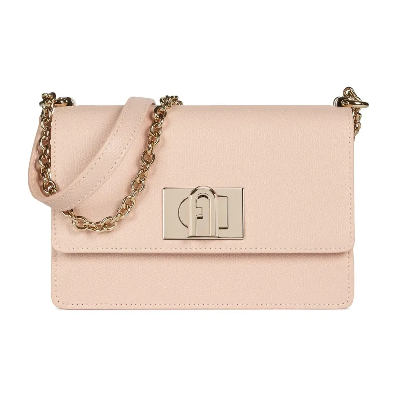 Furla 1927 Collection Leather Shoulder Bag Crossbody Bag Mini Women's Light Pink-1