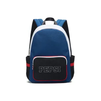 Pepsi Nylon Fabric Backpack Unisex Blue White