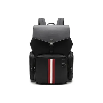 BALLY Leather Backpack Regular Men's Black
