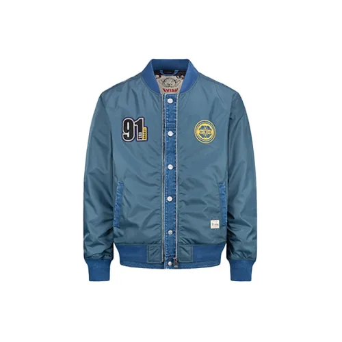 EVISU Jackets Men Denim Blue