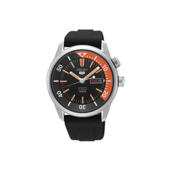 SEIKO Automatic Mechanical Movement Stainless Steel Watchband Watch Men's Watch Black Dial
