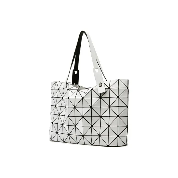 ISSEY MIYAKE Vinyl Chloride Resin Shoulder Bag Crossbody Bag Handbag Women's White Ice Gray-2