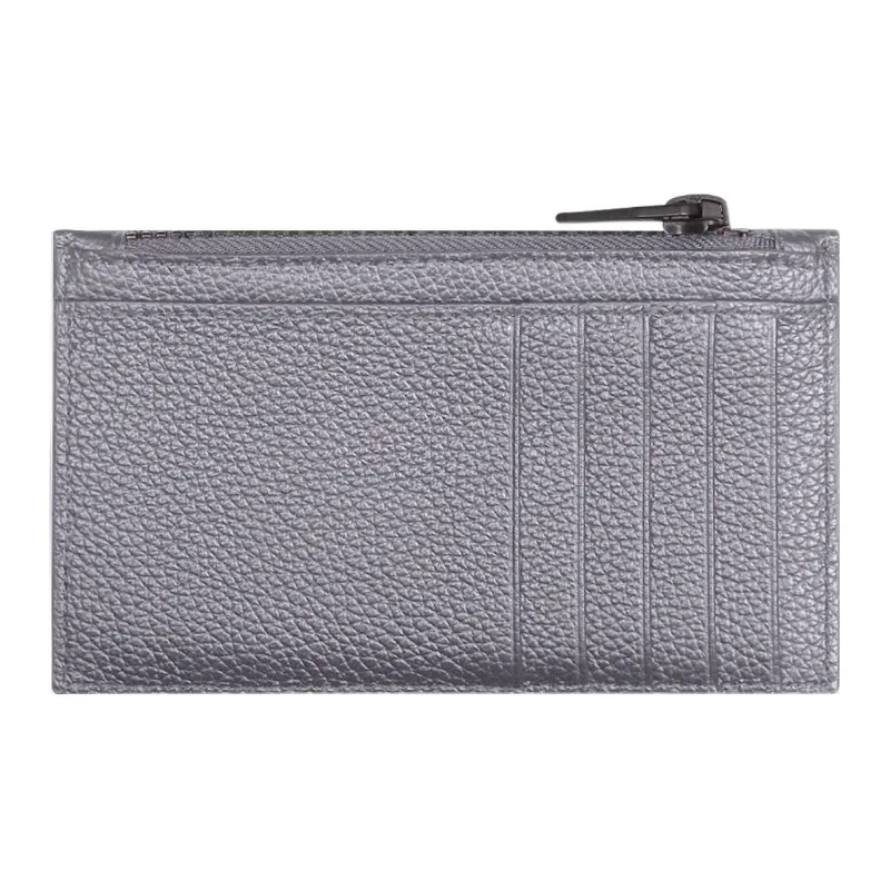 Balenciaga Car Long Coin And Card Holder In Grained Calfskin Dark Grey-1
