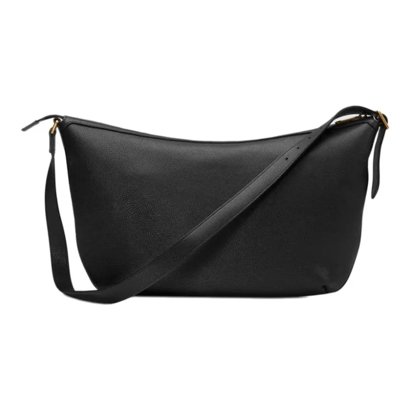 GUCCI Vintage Logo Messenger Shoulder Bag Black-2