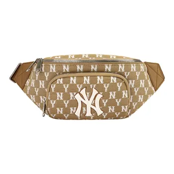 MLB Monogram Collection Fabric Combo Bag Crossbody Bag Fanny Pack Regular Unisex Khaki