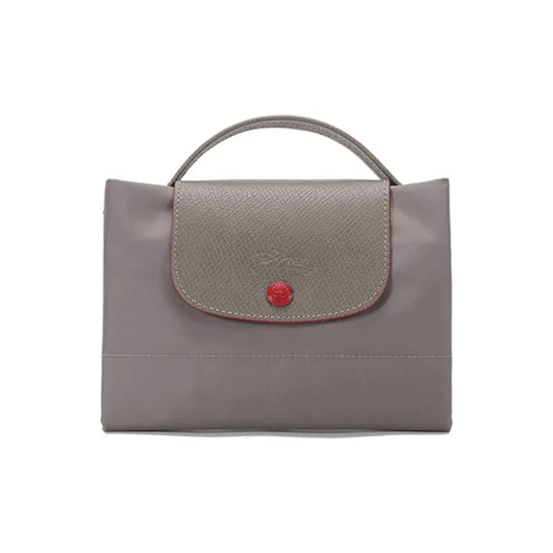 LONGCHAMP Le Pliage Club Fabric Handbags Briefcases Small Size Unisex Brown-5