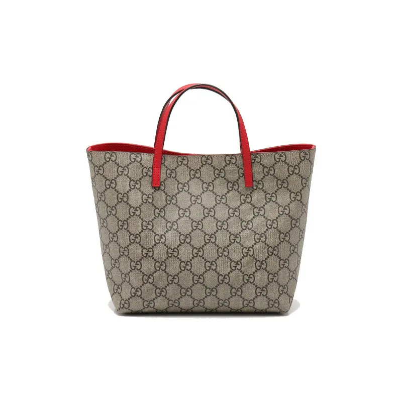 GUCCI Yuko Higuchi Yuko Higuchi Co-Branded Canvas With Leather Tote Bag Shopping Bag Handbag Kids' Bags Kids' Ebony/Red-2