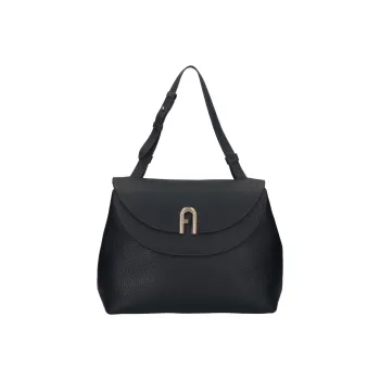 Furla Primula Leather Tote Bag, Shopping Bag, Handbag, Shoulder Bag Women's Black
