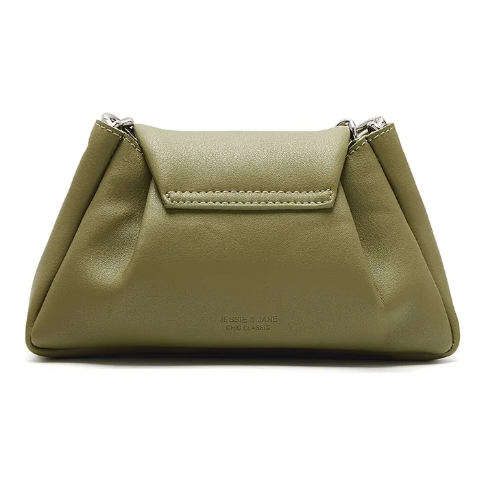 JESSIE&JANE Cow Leather Flap Crossbody Bag Shoulder Bag Regular Women's-2