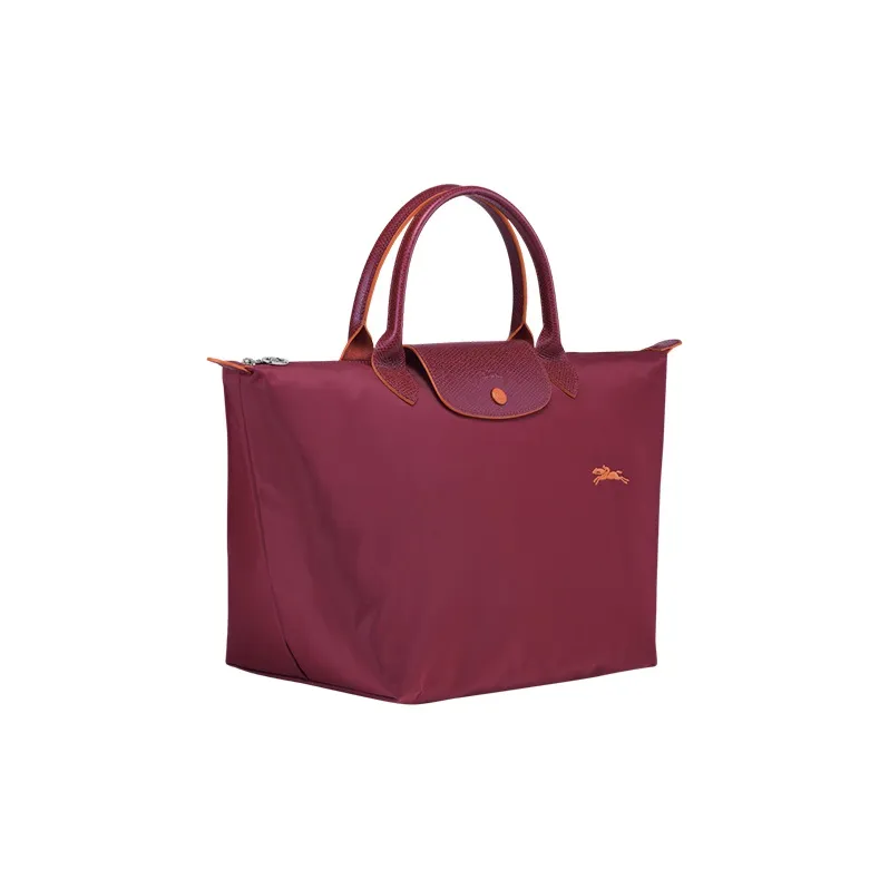 LONGCHAMP Cow Leather Dumpling Bag Handbag Shoulder Bag Medium Size Women's Maroon-1