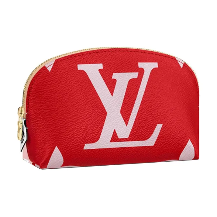 LOUIS VUITTON Cosmetic Pouch Monogram Giant Red/Pink-0