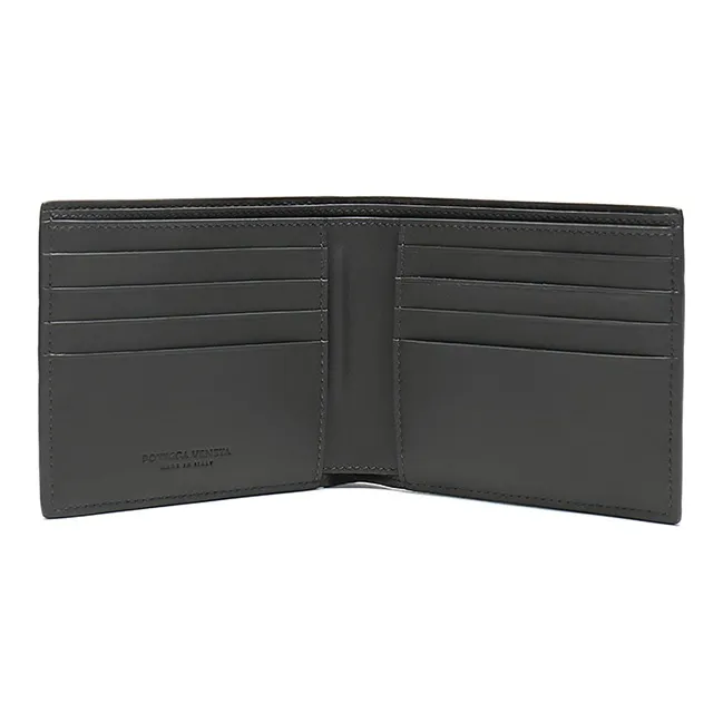 Bottega Veneta Leather Wallet Men's Graphite-3
