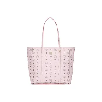 MCM Cow Leather Tote Bag, Shopping Bag, Handbag, Shoulder Bag Medium Size Women's Cherry Blossom Pink