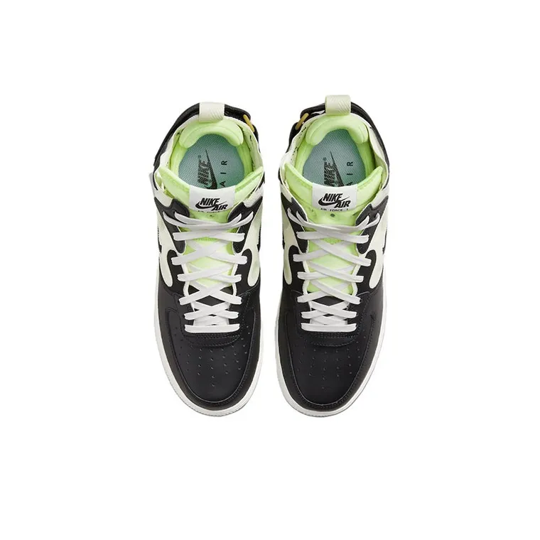 Nike Air Force 1 React Mid Black Sail Ghost Green-3