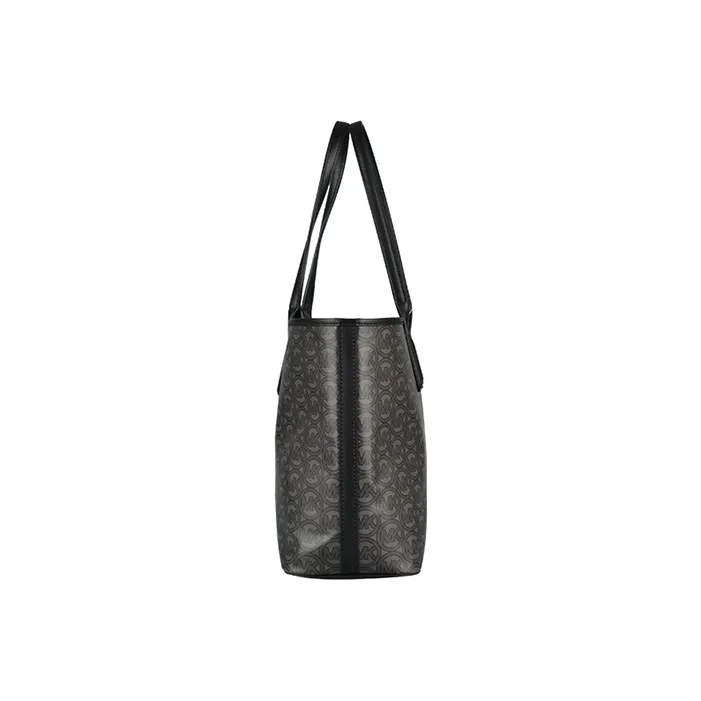 MICHAEL KORS Canvas Tote Bag, Shopping Bag, Shoulder Bag Women's Black-4