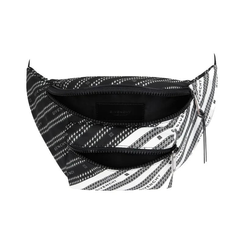 GIVENCHY Polyester Fanny Pack Regular Men's Black White-1