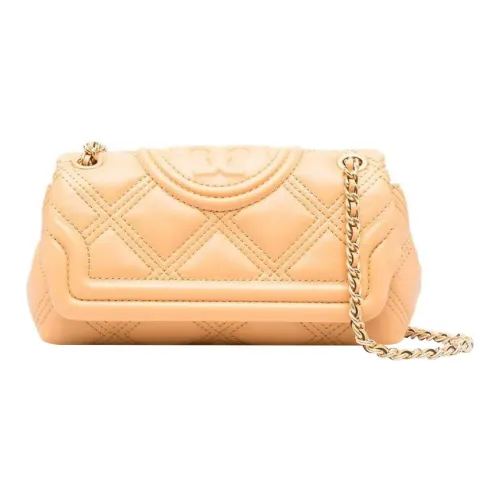 TORY BURCH Fleming Grained Leather Portable Crossbody Bag Shoulder Bag Women's Yellow