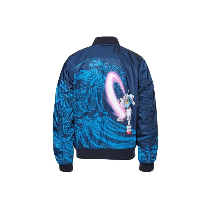 EVISU Jacket Men's Blue White Two Tone-1