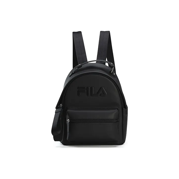 FILA Heritage PU Backpack Regular Women's Jet Black-0