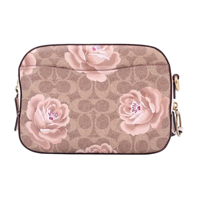 COACH Camera Coated Canvas Shoulder Bag, Crossbody Bag, Camera Bag Small Size Women's-2