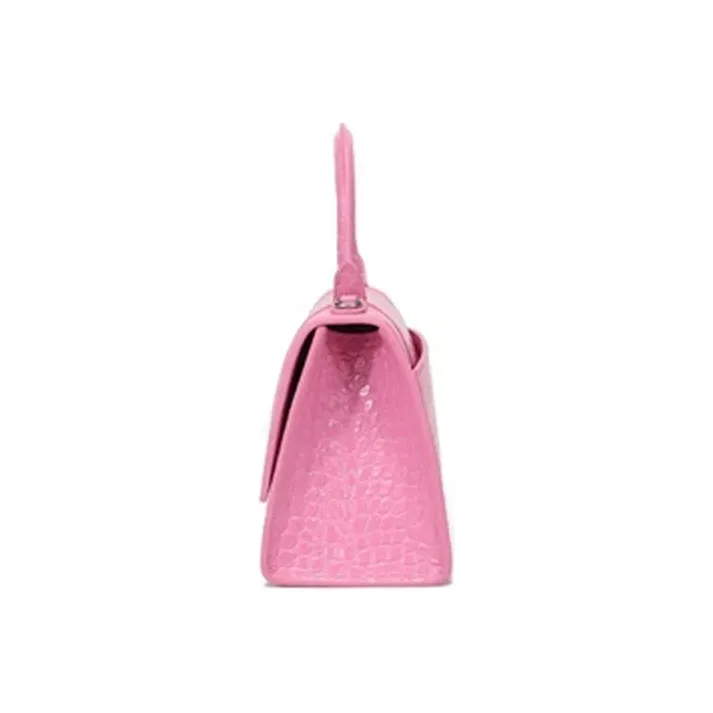 Balenciaga Hourglass Cow Leather Hourglass Bag, Handbag, Shoulder Bag, Crossbody Bag Small Size Women's Pink-2