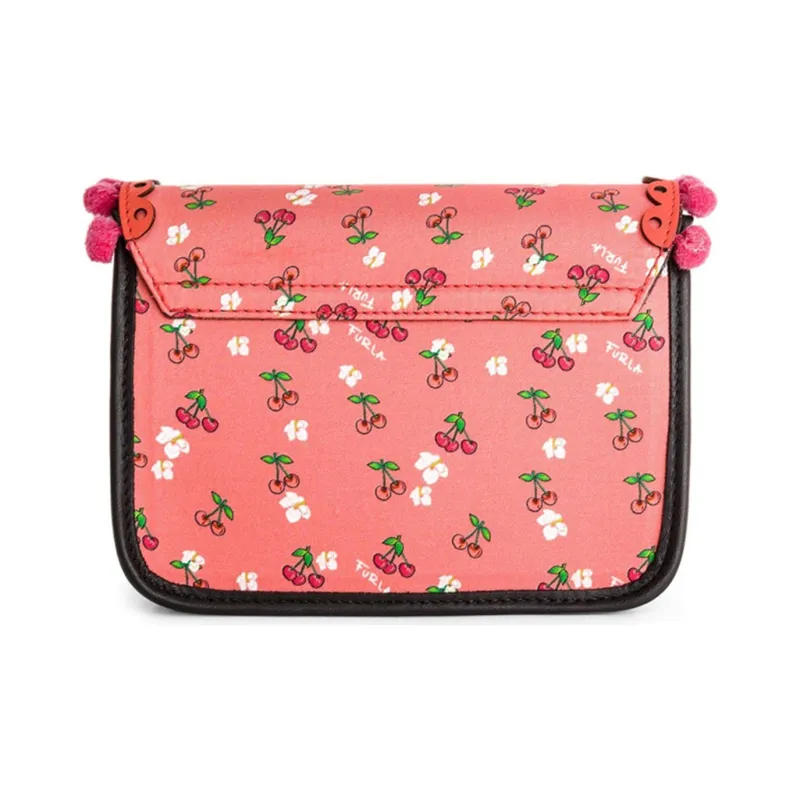 Furla Metropolis Collection Leather One Shoulder Handbag Crossbody Bag Mini Women's Pink-1
