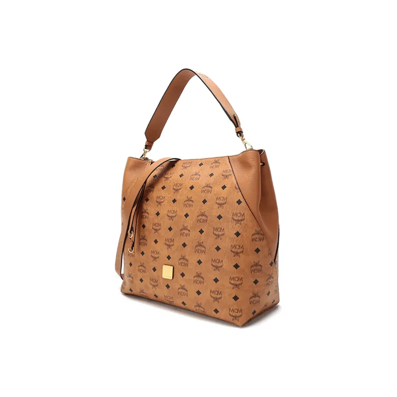 MCM Klara Hobo Large Visetos Cognac-1